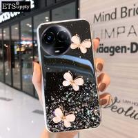 เคสโทรศัพท์11X Realme 5G ประกายดาวดวงจันทร์ซิลิโคนนิ่มรูปผีเสื้อใสป้องกันการหล่นฝาหลัง Realme เคส11 11X