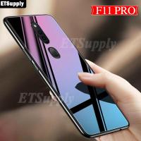 สำหรับ OPPO F11 Pro กรณี "การออกแบบฮ่องกง" แฟชั่นกระจกนิรภัยป้องกันปลอกสำหรับ OPPO F11 Pro แก้วปกหลัง