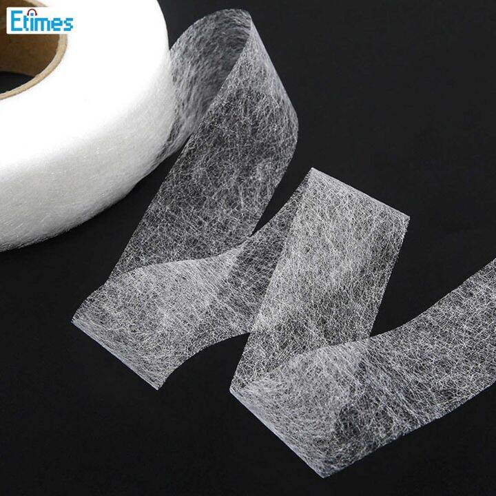 Etimes Fusible Adhesive Hemming Strip No Stitch Sewing Adhesive Fabric Tape for Cloth Curtain