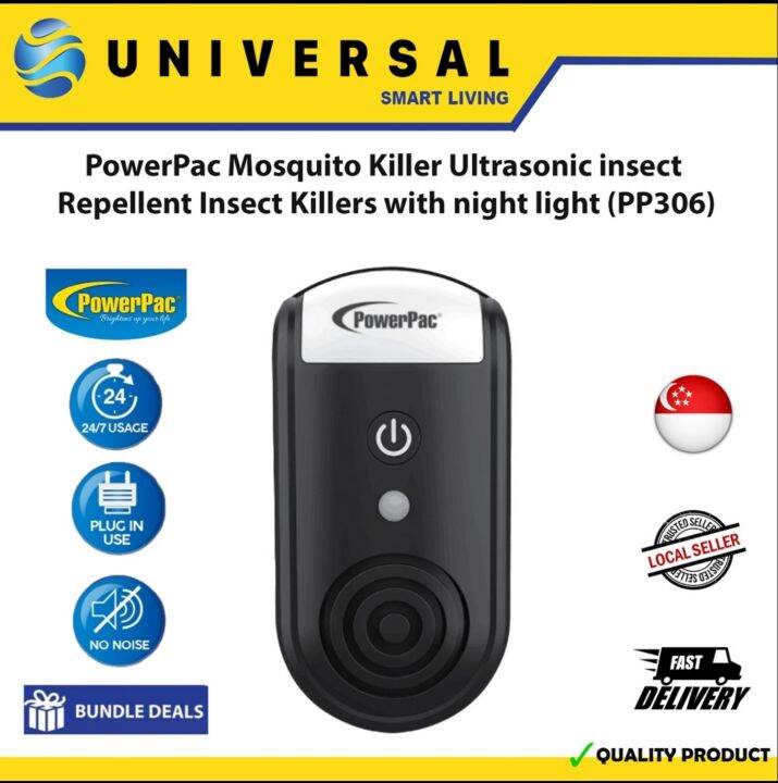 [SG SHOP SELLER] PowerPac Mosquito Killer Ultrasonic insect Repellent