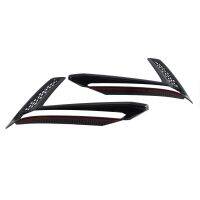 Car Carbon Fiber Front Bumper Lower Grille Trim Strips Fog Light Cover Trim for Honda CR-V CRV 2022 2023