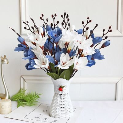 [AYIQ Flower Shop] ห้องนั่งเล่นตกแต่งด้วยดอกไม้ประดิษฐ์พลาสติกและกระถางต้นไม้การตกแต่งในร่มเป็นชุดดอกไม้จำลอง