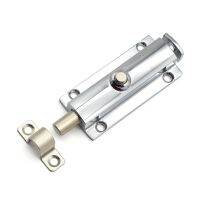 【LZ】 Hardware Door Flush Bolt 2.5 Inch Zinc Alloy Security Sliding Barrel Latch Lock With Spring Switch Push Type