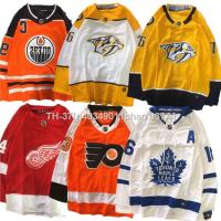 ♨▩ g40349011chao 037A เสื้อกีฬาแขนยาว ลาย Nhl Jersey Hockey Jersey สไตล์ฮิปฮอป สตรีท ยุโรป อเมริกัน สําหรับผู้ชาย และผู้หญิง