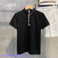 Top Special Offer Youth Fashion Simple Contrast Color Polo Shirt Summer Dress Casual Short-Sleeved T-Shirt Korean Version All-Match Top Men YY ♤