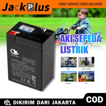 Jual Aki 6v 4,5ah Aki 6 volt aki mobilan anak aki motoran anak aki  Sparepart Mainan aki serbaguna