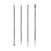 【cw】 4Pcs Blemish Whitehead Blackhead Comedone Acne Extractor Remover Pimple Needles Makeup Tools 255325 !