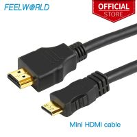 FEELWORLD ปลั๊กความเร็วสูง HDMI เป็นสายเคเบิลมินิ Hdmi ยาว1เมตรเป็น Micro Hdmi ตัวผู้-สายเคเบิลตัวผู้1.4ความเหนียวสูงเวอร์ชัน