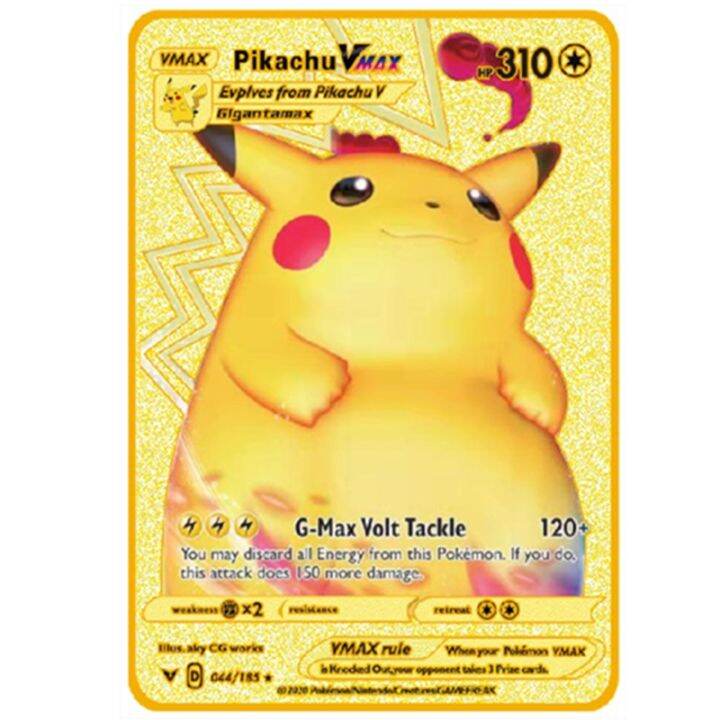 pokemon-cards-dude-rare-gold-metal-trading-fire-breathing-dragon-game-label-team-battle-carte-series-children-toy