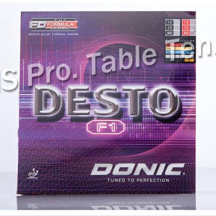 ของแท้-donic-ปิงปอง-desto-f1-max-ยางเยอรมนีเค้กฟองน้ำปิงปองสิวในยาง