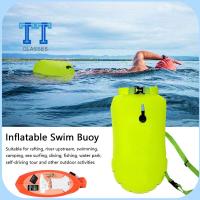 TT GLASSES พีวีซีพีวีซี SWIM buoy Air DRY BAG ป้องกันการจมน้ำ การฝึกอบรมทุ่น ลูกบอลลอยน้ำเป่าลม ความปลอดภัยและความปลอดภัย ว่ายน้ำเปิดน้ำ กระเป๋าสำหรับว่ายน้ำ กิจกรรมกลางแจ้งกลางแจ้ง