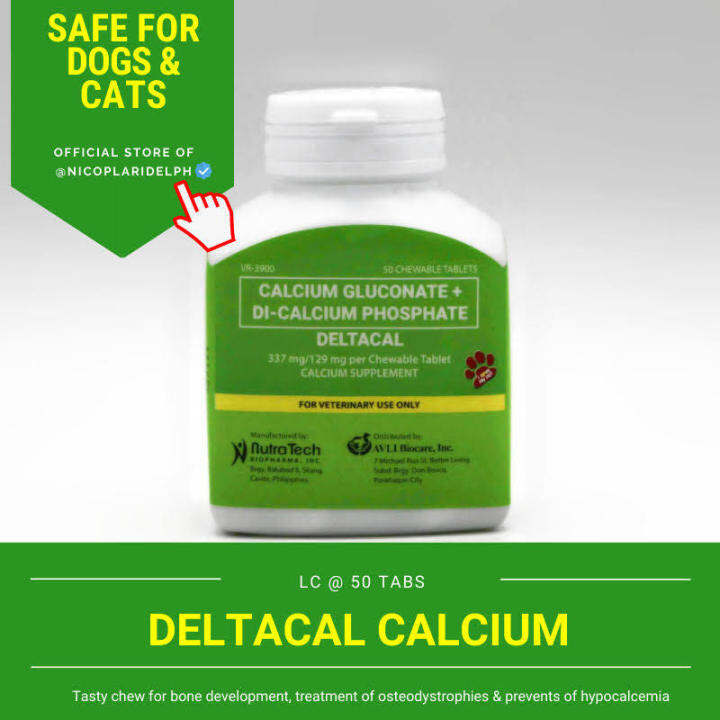 Deltacal Calcium Supplement for Growing, Senior and Lactating Dogs and