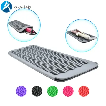 Silicone Heat Resistant Mat for Hair Straightener Flat Iron Curling Iron  Tool 