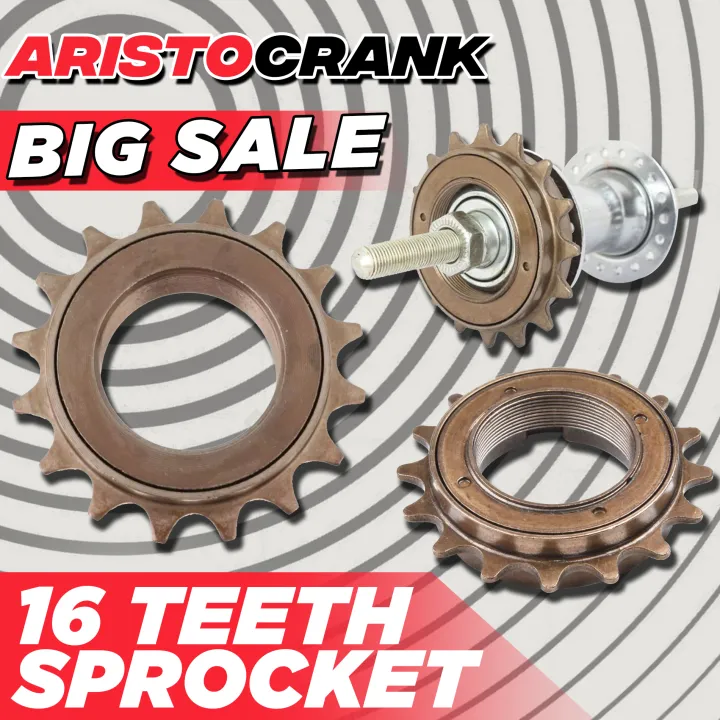 Single Speed Sprocket 16T Freewheel Cycle Fittings 1/2\"x1/8\" 16 teeth