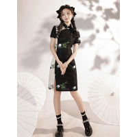 Cheongsam ขนาดเล็กของผู้หญิงสไตล์2022ปรับปรุงเด็กสาวชุดน้ำแห่งชาติสไตล์จีนทุกวัน