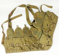 tomwang2012. SURPLUS CHINESE ARMY TYPE 56 AMMO POUCH SKS CHEST RIG CANVAS POUCH-0314