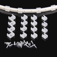 ◕☑✑ LED Strip Led Connector Tiras de Luces Led Fix Holder Clips with Screw Cable Management For 12V 110V 220V Fita Led RGB Led Light