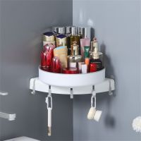 【HOT】❧  Toilet ° Rotating Shelf Supplies Rack Hanging Wall Seasoning