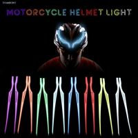 ✟▣ 2Pcs Motorcycle Helmet Light Strip LED EL Cold Light Night Riding Signal Luminous Modified Sticker Waterproof Drop Shipping