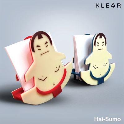 KlearObject Hai Sumo ที่วางกระดาษโน๊ต ที่เก็บกระดาษโน๊ต กล่องอะคริลิค กล่องดินสอปากกา กล่องเครื่องเขียน กล่องออะคริลิค กล่อง ที่ใส่นามบัตร