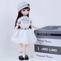 New 30cm BJD Doll Full Set 16 BJD Dolls Fashion Clothes Suit 20 Movable Joints Dolls Body Toys for Girls Dress Up Doll