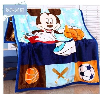 100x150cm Flannel Printed Thin Blankets Throws Bedding 100x150cm Size Children Bed Sheet Home Bedroom Decoration