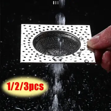 Shower Drain Hair Catcher with Suction Cups Easy to Install and Clean  Suitable for Bathroom Bathtub and Kitchen 3 Pack Flat Shower Drain Hair  Trap TPR