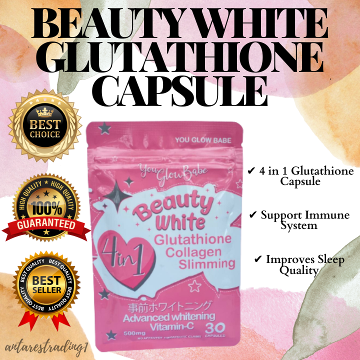 Best Seller BEAUTY WHITE GLUTATHIONE CAPSULE | Beauty White 30 Capsules ...