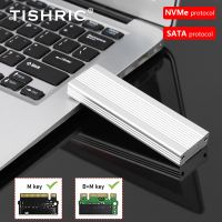 TISHRIC M.2 NVMe SATA SSD Case NVME PCIe SSD Enclosure for M.2 NVMe NGFF SATA SSD Supports M and B M Keys