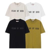 High Street Oversized T-Shirt FOG New Loose Letter Print Casual Short Sleeve T-Shirt