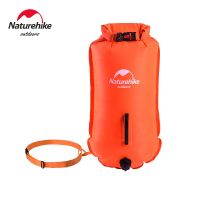 Naturehike Inflatable Swimming Buoy Waterproof Dual Airbag 28L Storage Dry Bag Adjustable Belt Flotation Bag Swim Drifting Float  Floaties