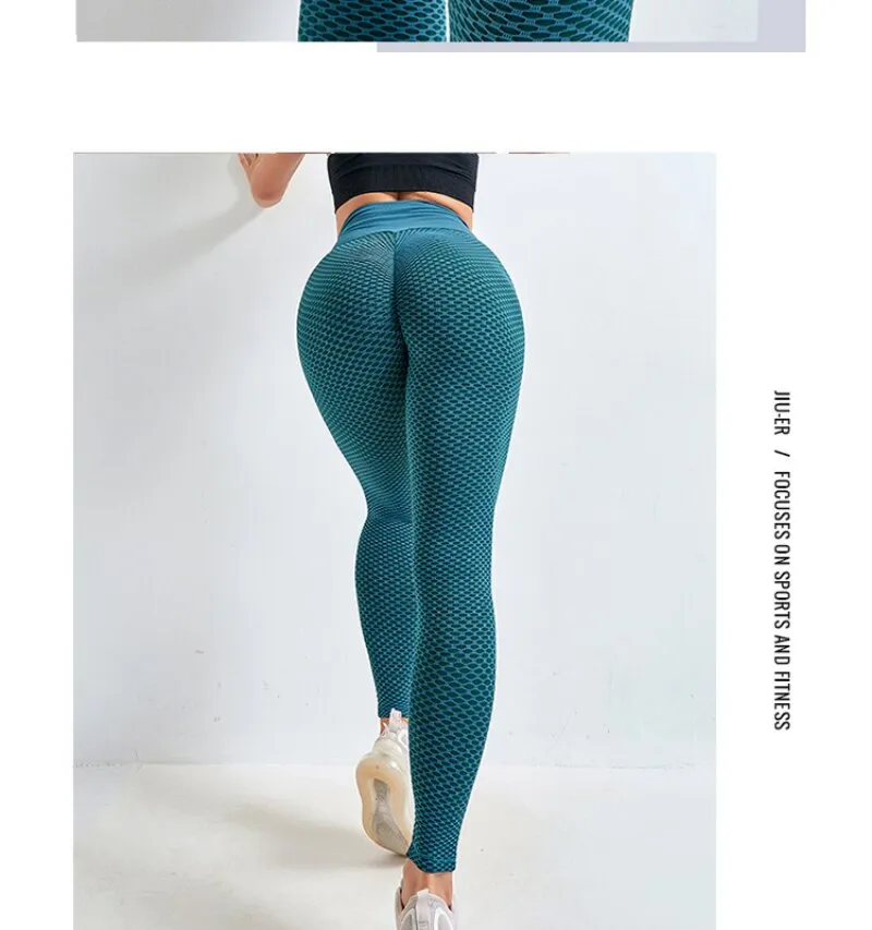 2023 Sexy Yoga Pants Fitness Sports Leggings Jacquard Sports