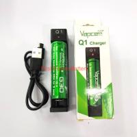 ND ส่งฟรี Vapcell ชุดเครื่องชาร์จพร้อมถ่าน ของแท้(รางชาร์จ Q1+ Vapcell G30 3000mAh 1 ก้อน) ที่ชาร์จ อุปกรณ์ชาร์จ