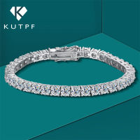 34156มิลลิเมตร Moissanite เทนนิสสร้อยข้อมือที่มี GRA เต็มเพชร925ชุบเงิน18พันทองเครื่องประดับจัดงานแต่งงานสร้อยข้อมือสำหรับผู้หญิงผู้ชาย