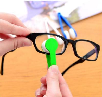 【CC】 HOT! 5 Colors Microfiber Two-side Sunglasses Eyeglass Cleaner Spectacles Rub Glasses