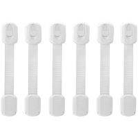 Safety Strap Locks for Fridge,Cabinets and More,Toilet Adjustable Strap,No Drilling Required,Easy Installation 6 Pack