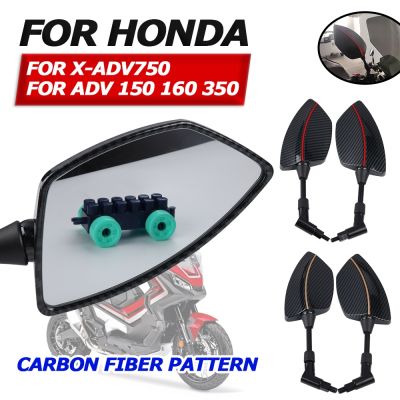 Motorcycle Side Rear View Mirrors White Rearview Mirror For Honda X-ADV750 XADV X-ADV 750 XADV750 ADV150 ADV 150 160 ADV350 2022