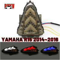 BuyV LED ไฟท้ายสำหรับ YAMAHA R15รถจักรยานยนต์3-In-1ด้านหลังขับรถโคมไฟไฟเบรกเลี้ยวสำหรับ Yamaha R15 2014 2015 2016