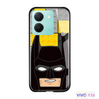 Volans เคสสำหรับ Vivo Y36 Y36 5G เคสลายการ์ตูนสุดสร้างสรรค์สำหรับ DIY สำหรับสาวๆบล็อคเคสกระจกนิรภัยขอบนิ่มมันวาว