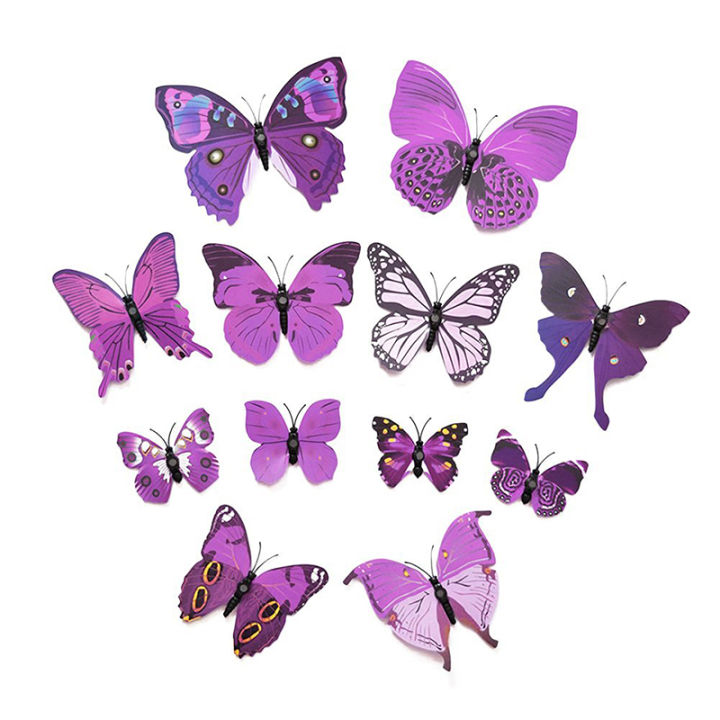 New Art Design Decal Wall Stickers 3D Butterfly Wall Stickers Home ...