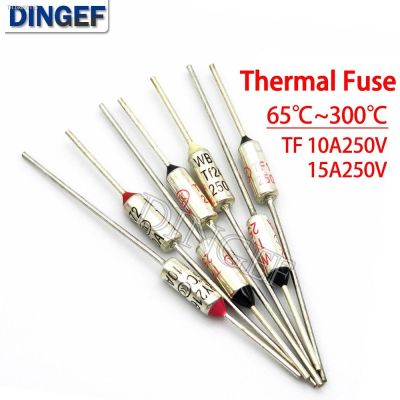 ∈ TF Thermal Fuse RY 10A 15A 250V Temperature dingef 65C 73C75C 85C 100C 120C 130C 152C 165C 172C 185C 200C 216C 240C 300C