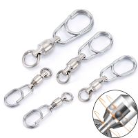 ✻✟✘ NEW Tackle Device Fishing Accessories Lure Connecting Ring Oval Split Rings Jig Connector Bearing Swivel Snap Rolling