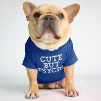 Quality Breathable Summer/Spring Dog Clothes Soft Letters Printed French Bulldog Pet Clothes New Fashion T-shirt For Dog