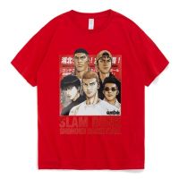 tshirt เสื้อยืดแขนสั้น ผ้าฝ้าย 100% พิมพ์ลายมังงะ Slam Dunk สไตล์วินเทจ ฮิปฮอป สําหรับผู้ชาย และผู้หญิง(S-5XL)