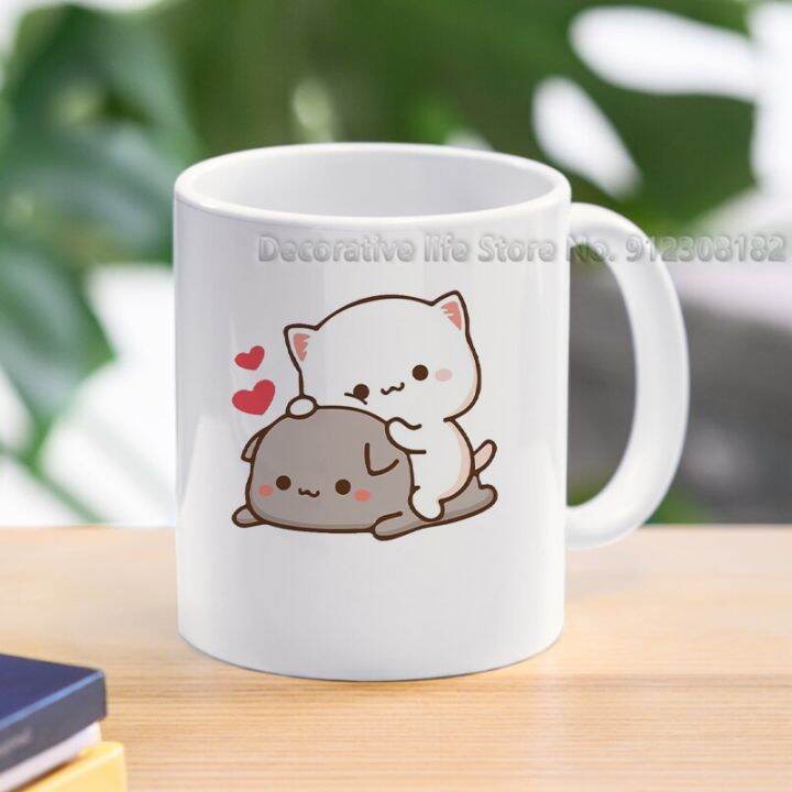 Panda Bear Bubu Dudu Coffee Milk Cup Mocha Cat Panda Bear Couple ...