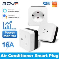 16A Tuya Smart WiFi Socket Air Conditioner Wall Plug Uk Us Eu Outlet Wireless Voice Timer Timing APP Work with Alexa Google Home Ratchets Sockets