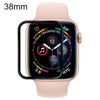 สำหรับ Apple Watch 38mm ฟิล์มเพ็ทแบบนิ่มฟิล์มกันรอยป้องกันเต็มพื้นที่ของหน้าจอ (สีดำ)(BiliBlistore)