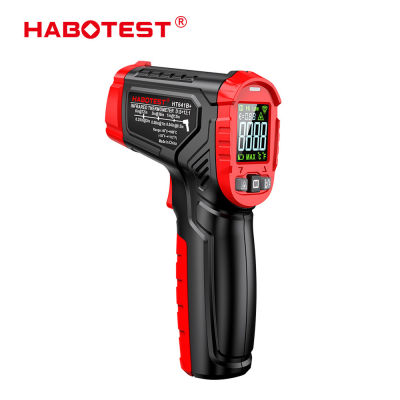 HABOTEST HT641เครื่องวัดอุณหภูมิอินฟราเรดแบบไม่สัมผัสเลเซอร์เครื่องวัดอุณหภูมิเลเซอร์ IR พื้นผิวเครื่องมือสำหรับพิซซ่าเตาอบเนื้อ Griddle Grill