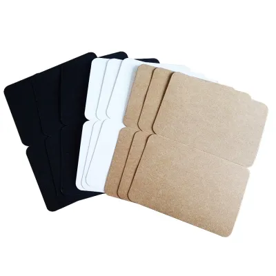 10pcs/lot Blank Folding Postcard Three Selection Kraft Paper Postcard Greeting Gift Card