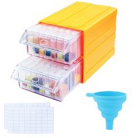 5D Diamond Painting Beads Storage Container with Detachable Boxes and Individual Grid Bottles for Jewelry Storage Box